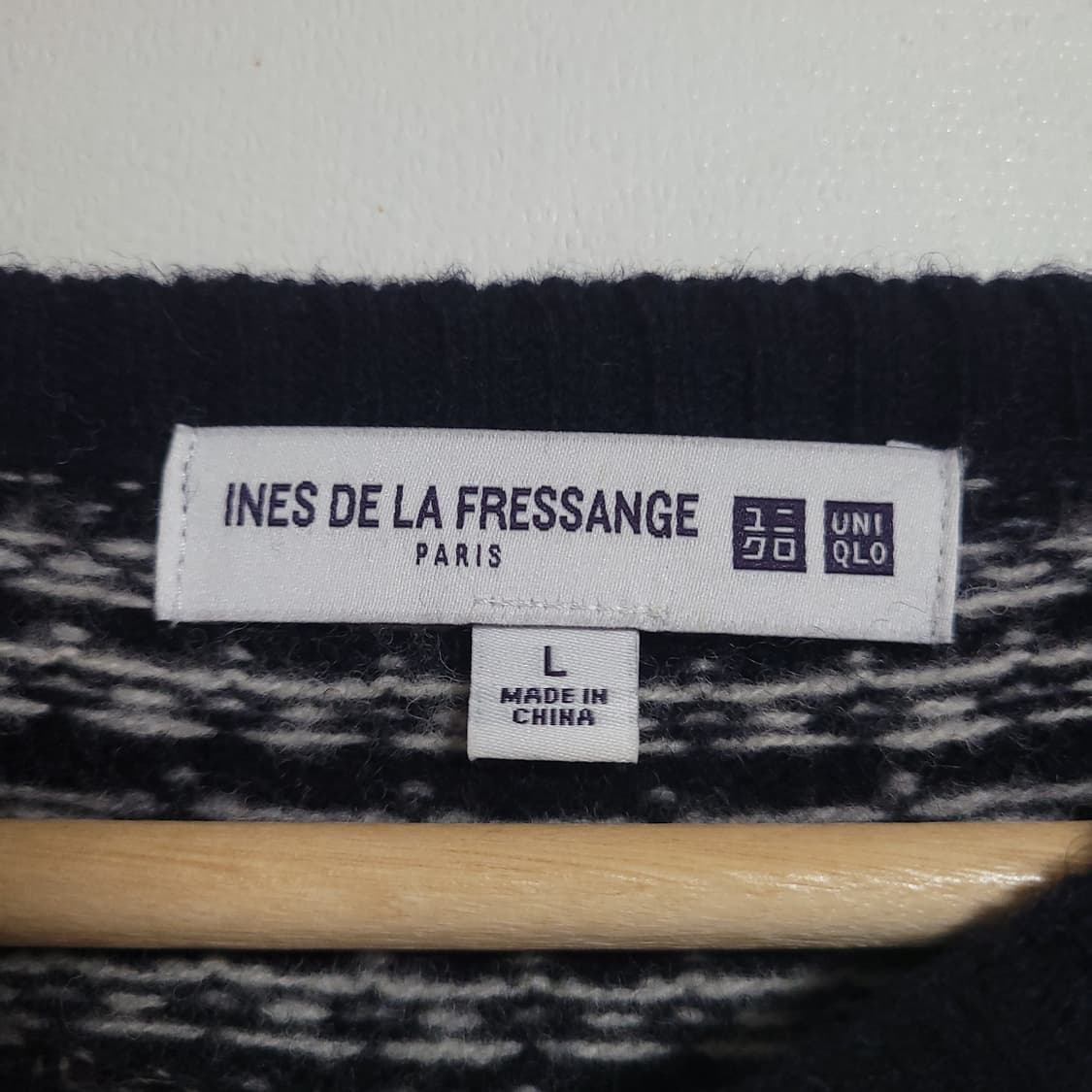 (L) 유니클로 X 이네스 드 라 프레상쥬 페어아일 패턴 니트 울 상품이미지2