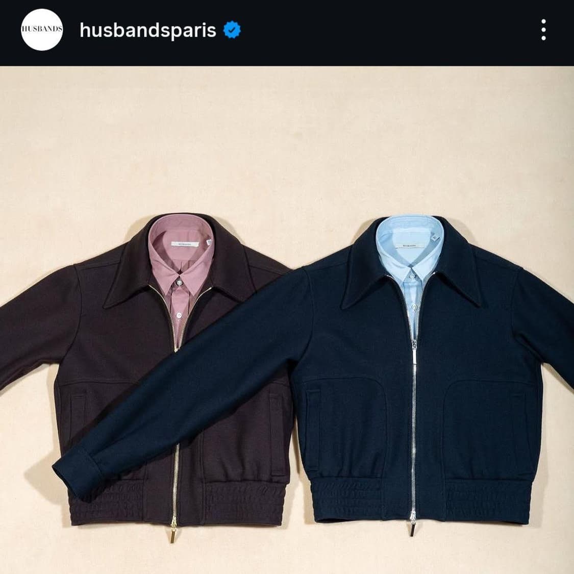허즈밴드파리 Husbands paris WIDE COLLAR 셔츠 상품이미지5