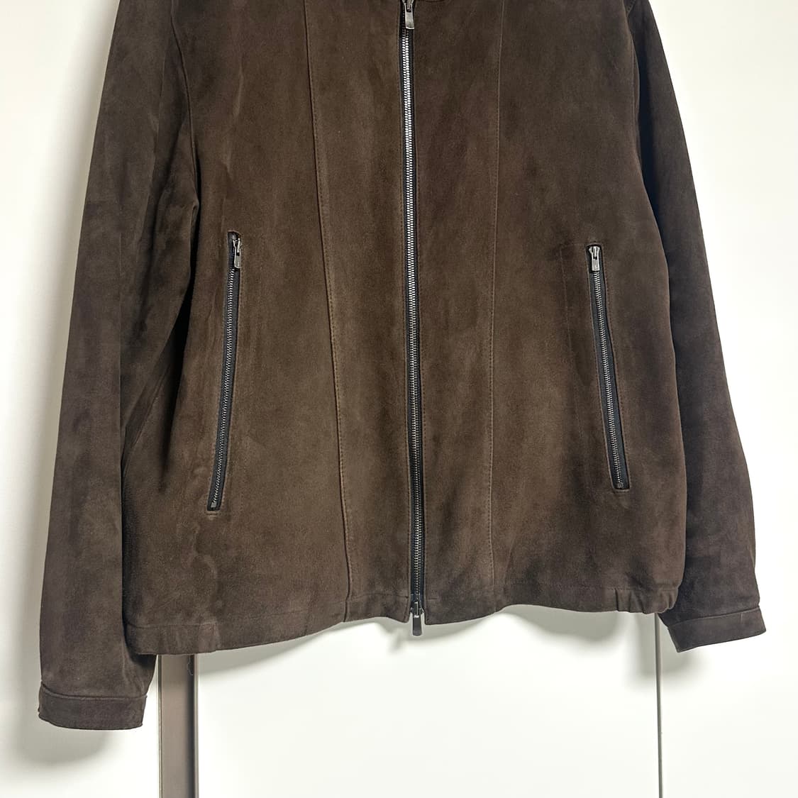 해칭룸 해링턴 스웨이드 레더 자켓 다크 브라운 3사이즈 상품이미지8