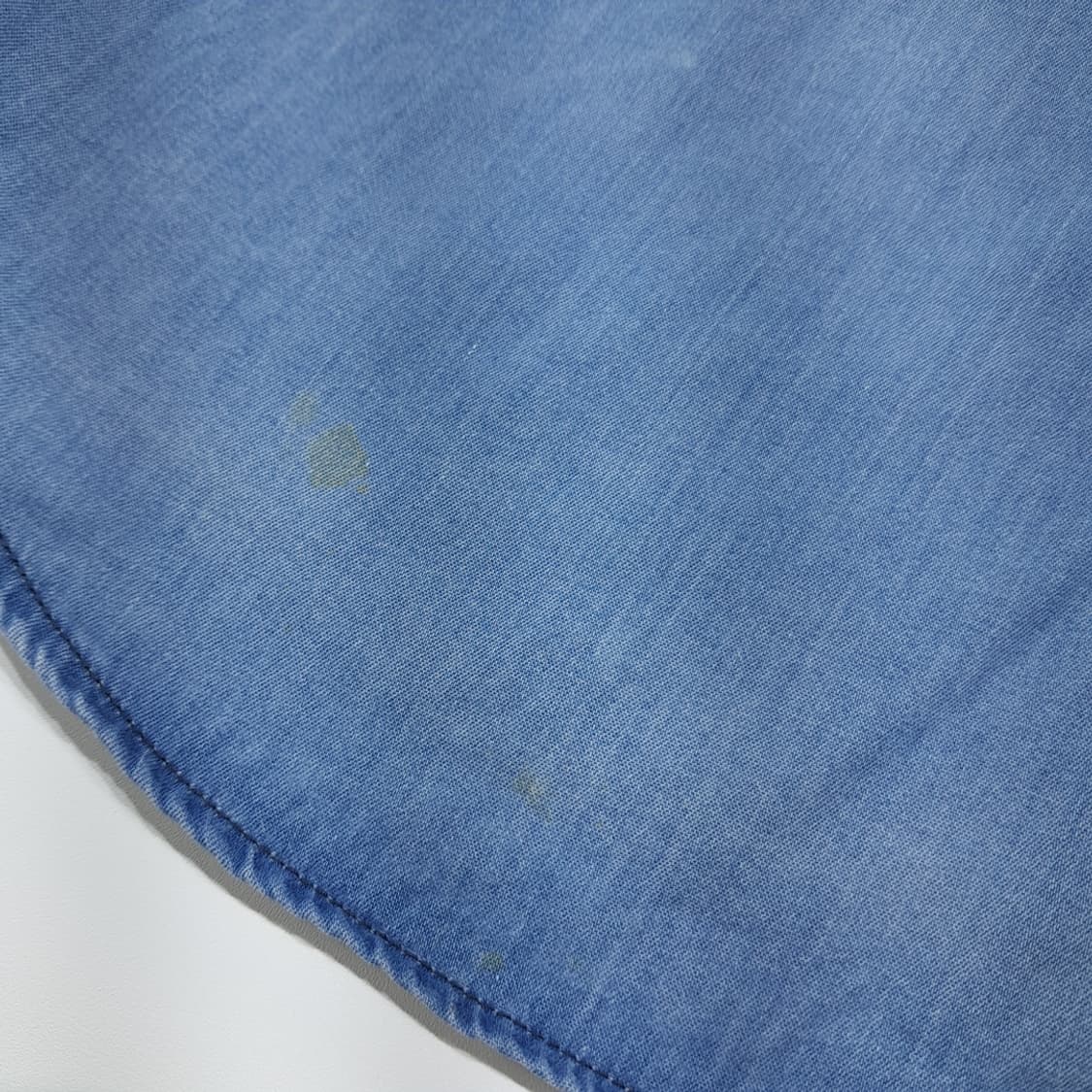 CL887 S 랭글러 슬림핏 라이트인디고 데님셔츠 남방 상품이미지8