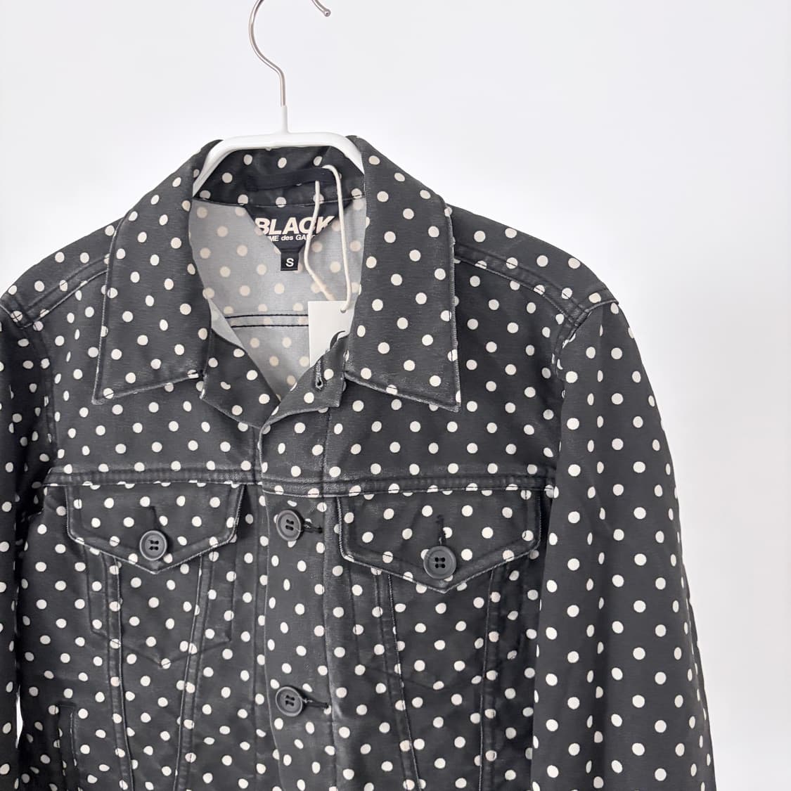 Waxed Polka Dot Panel Jacket 상품이미지2