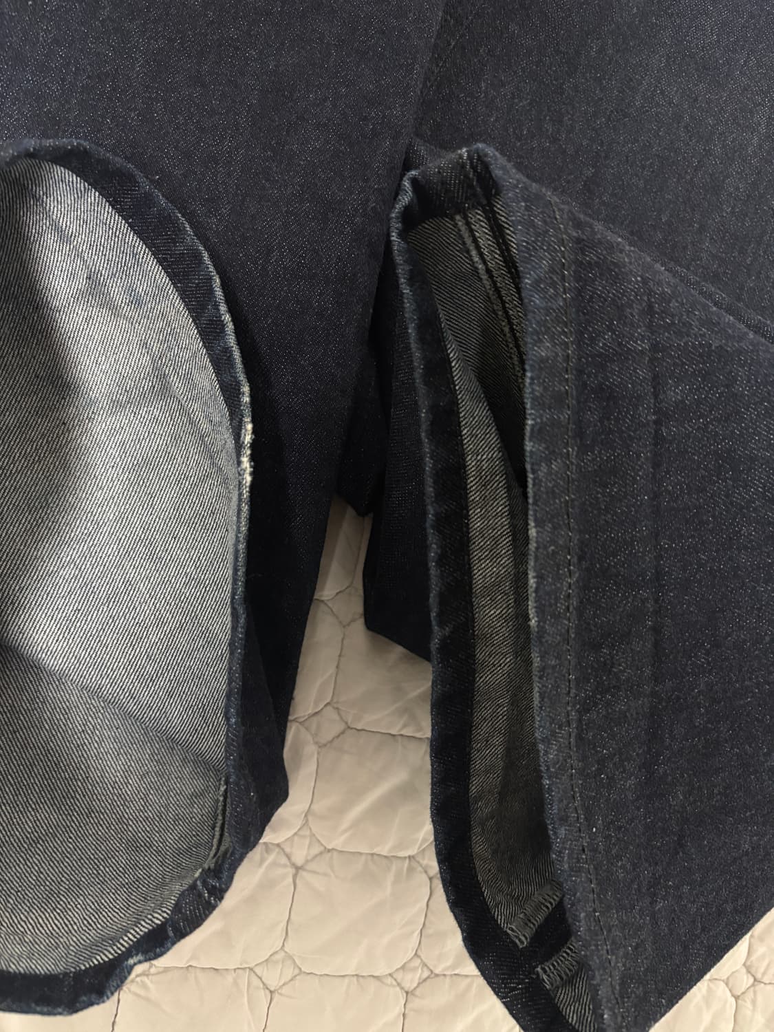 [3(M)] 해칭룸 와이드 커브진 워시드 인디고 상품이미지8