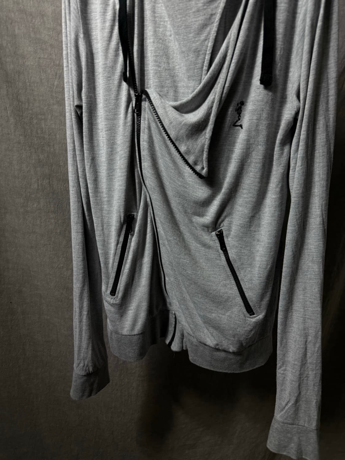 Religion Asymmetrical Hooded Zip-Up  상품이미지4