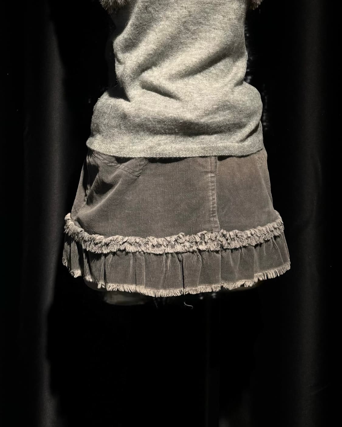 MORGAN 백 레이스업 스커트 상품이미지4