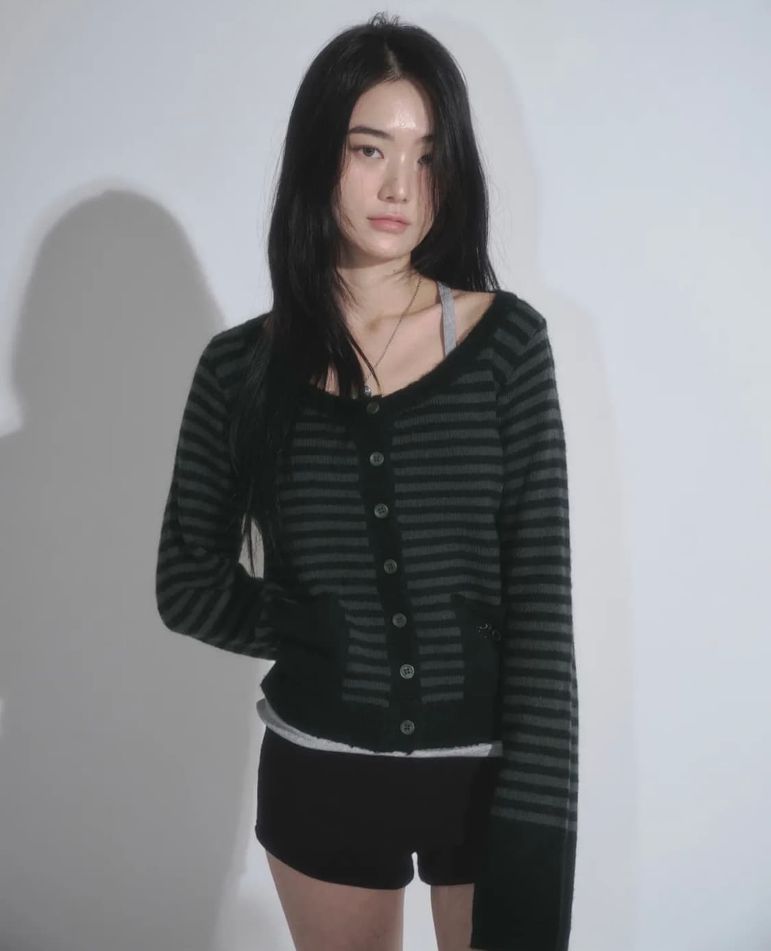 애즈온 스트라이프 가디건 새상품 (OS) 상품이미지1