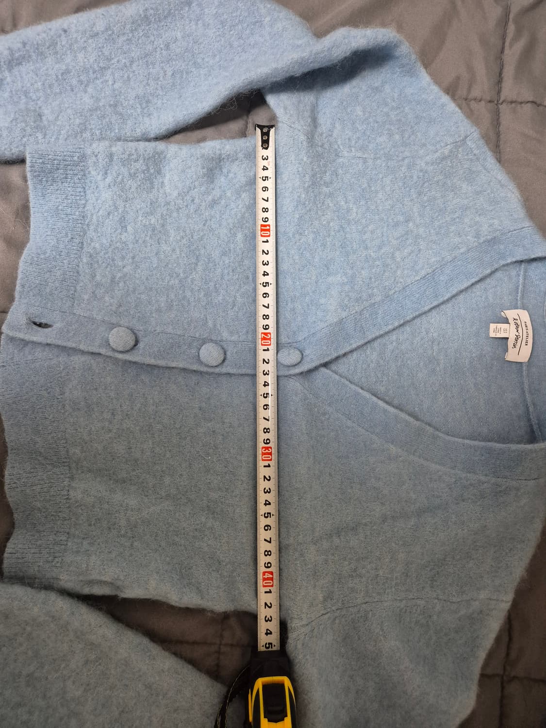 앤아더스토리즈 & Other Stories 울 블렌드 크롭 가디건 블루 상품이미지5