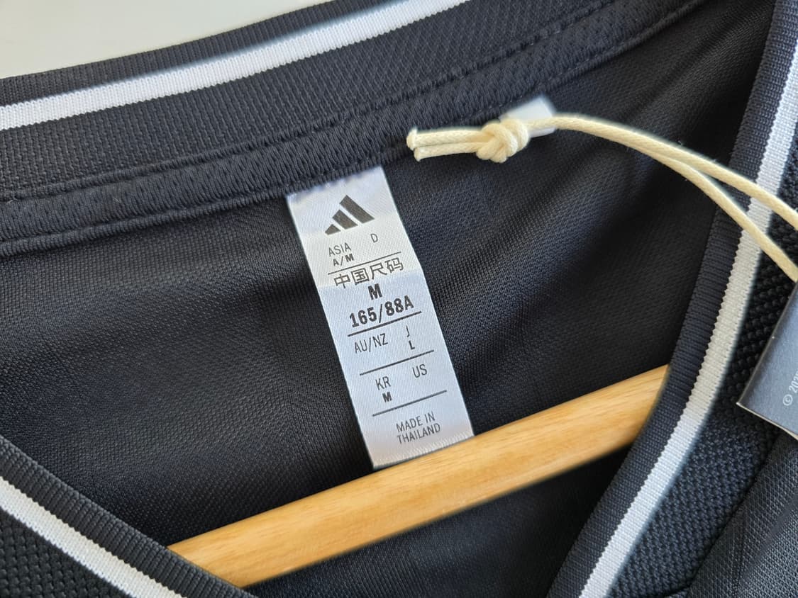 아디다스 티로 Q2 오버사이즈 크롭티셔츠 블랙 M 상품이미지3