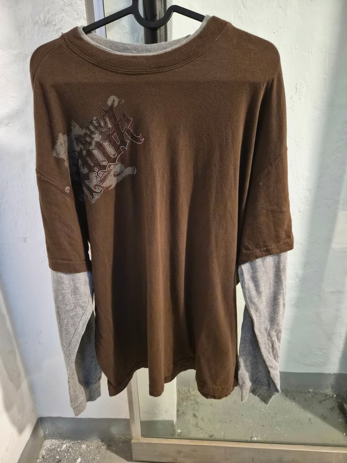 Y2k 프린팅 레이어드 롱슬리브 상품이미지5