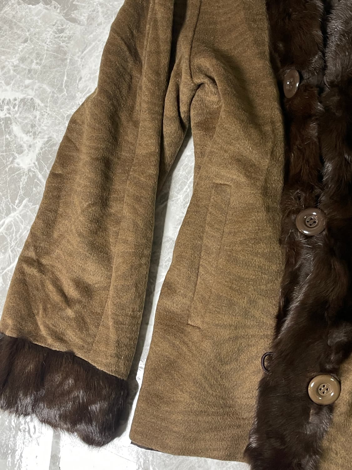 fur button jacket 상품이미지4