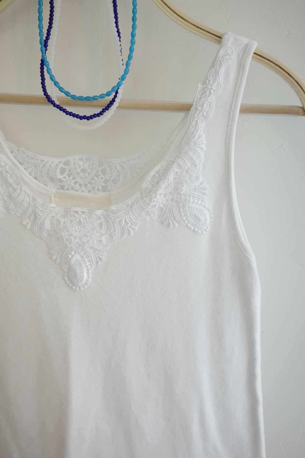 JEANASIS  
• 화이트 레이스 슬리브리스 상품이미지3