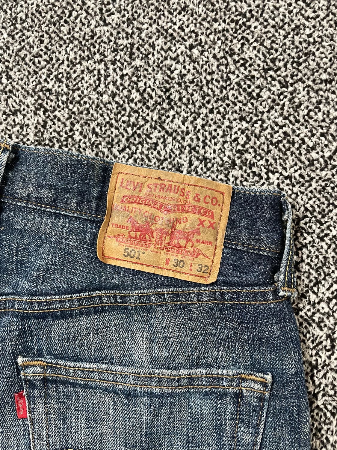 빈티지9. 리바이스 501 오리지널 스트레이트 핏 데님 팬츠 청바지 상품이미지3