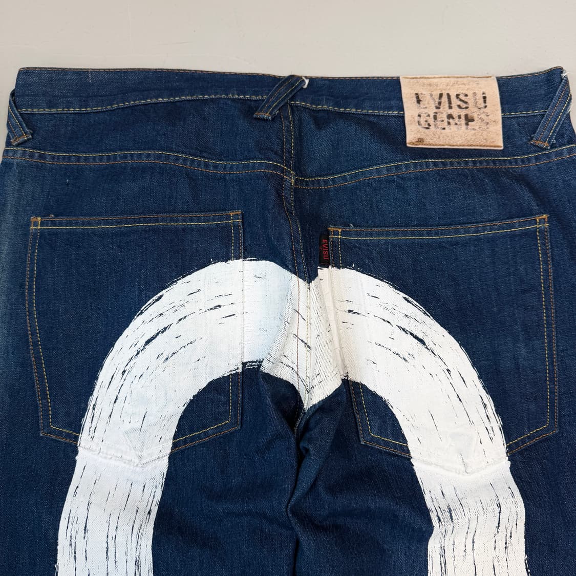 에비수 빅로고 새깅 다이콕 데님팬츠 상품이미지6