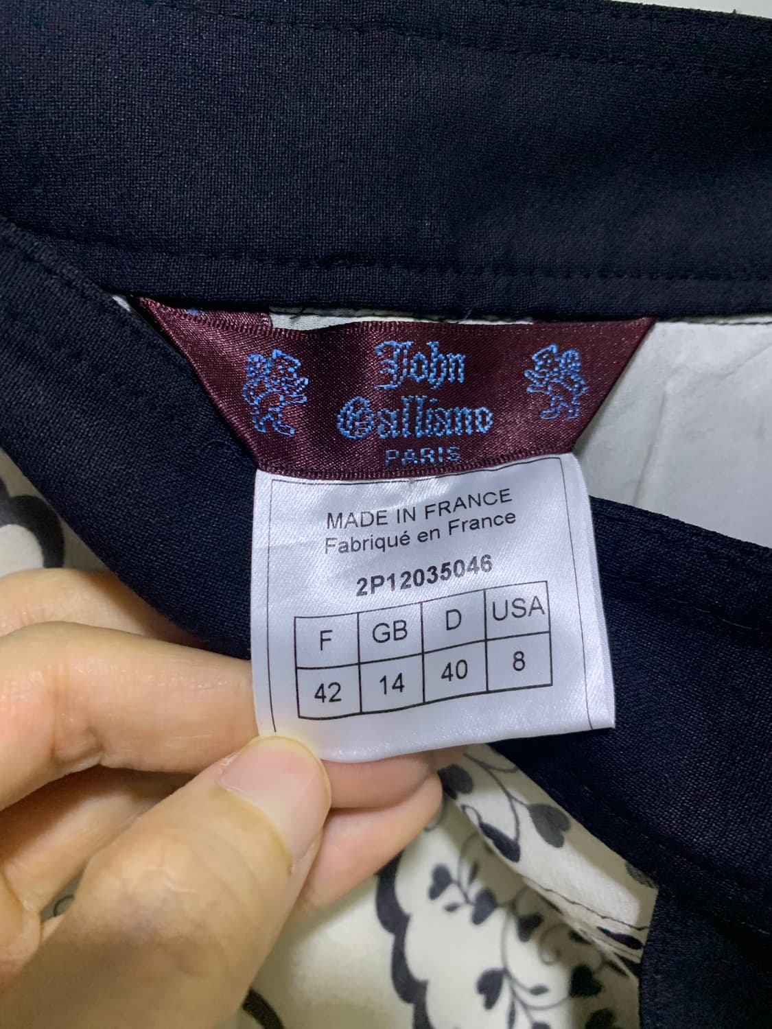 존 갈리아노 실크 스커트 상품이미지7