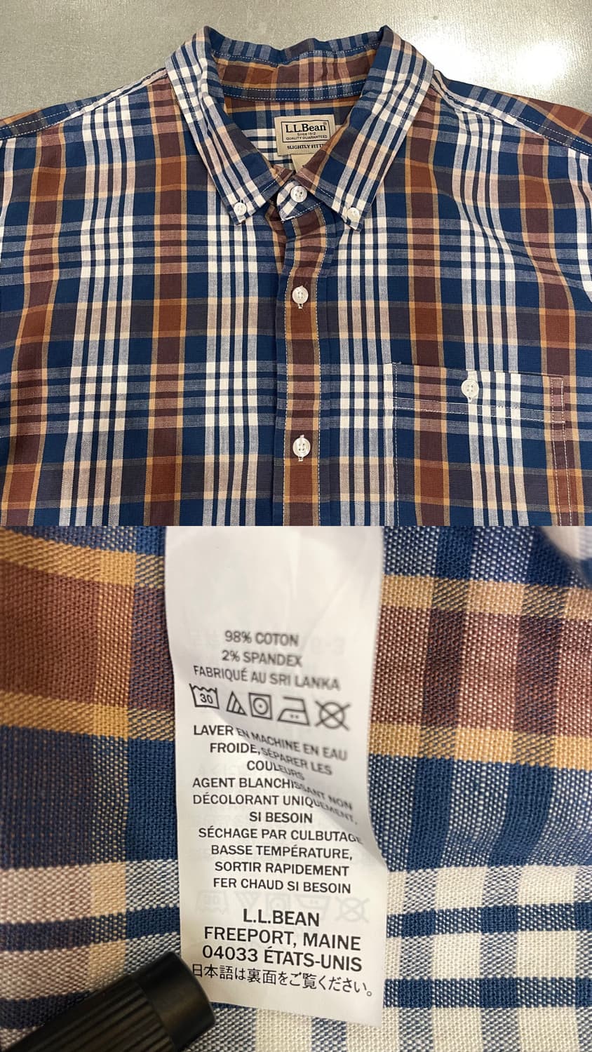  (XL) L.L.Bean 엘엘빈 체크 포켓 셔츠    상품이미지9