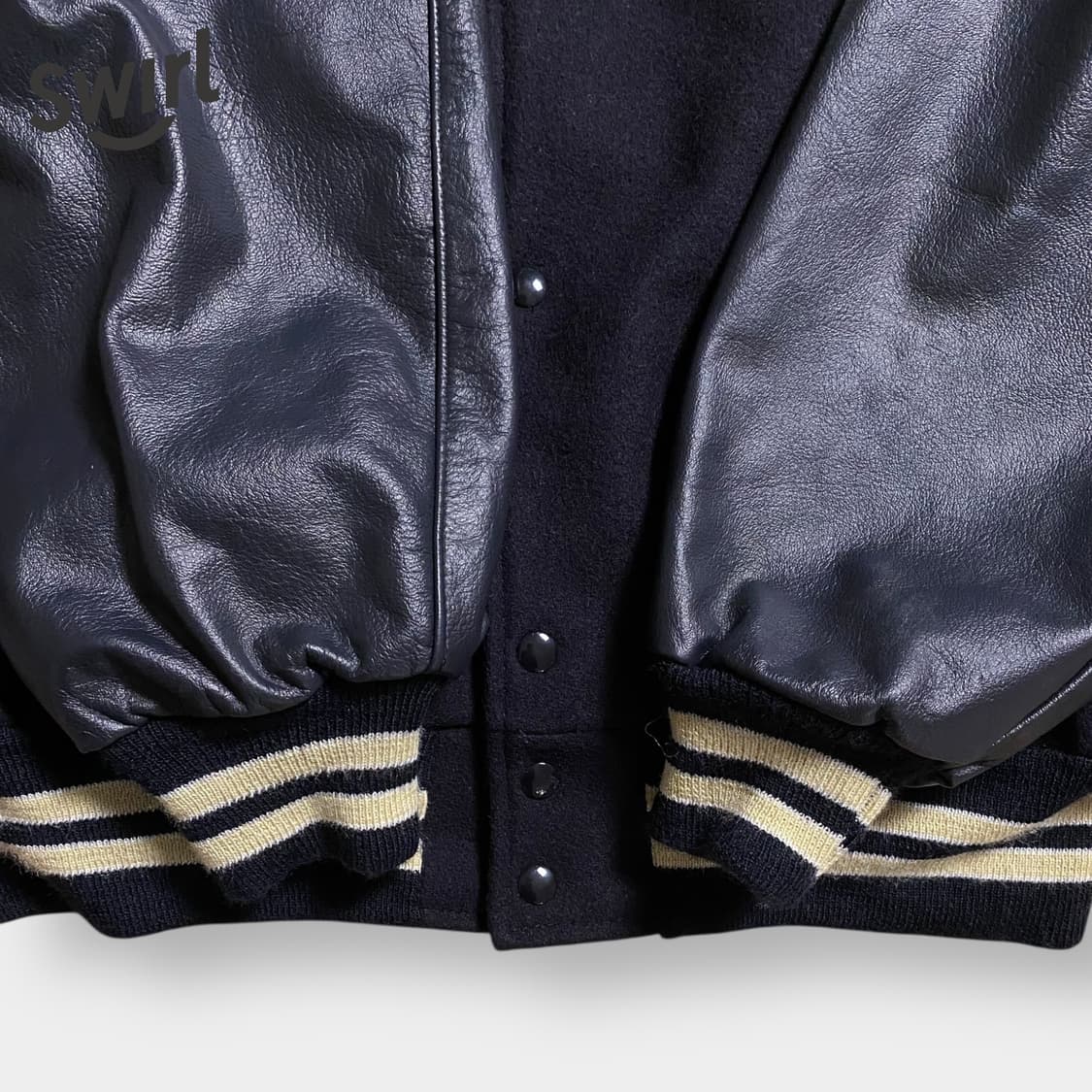 🌊Delong leather arm varsity 상품이미지5