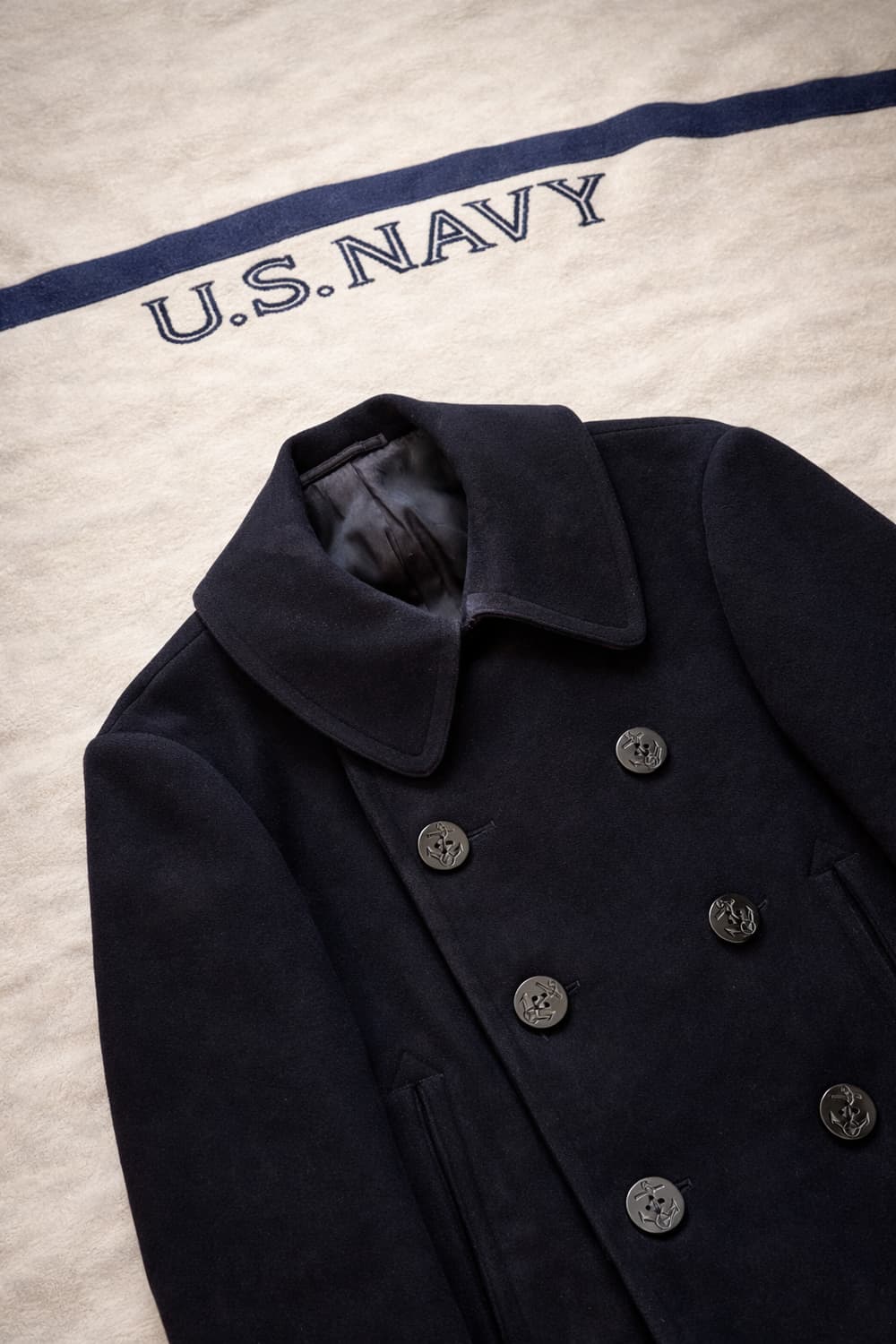 40's WW2 미 해군 10 버튼 피코트 95~100 상품이미지2