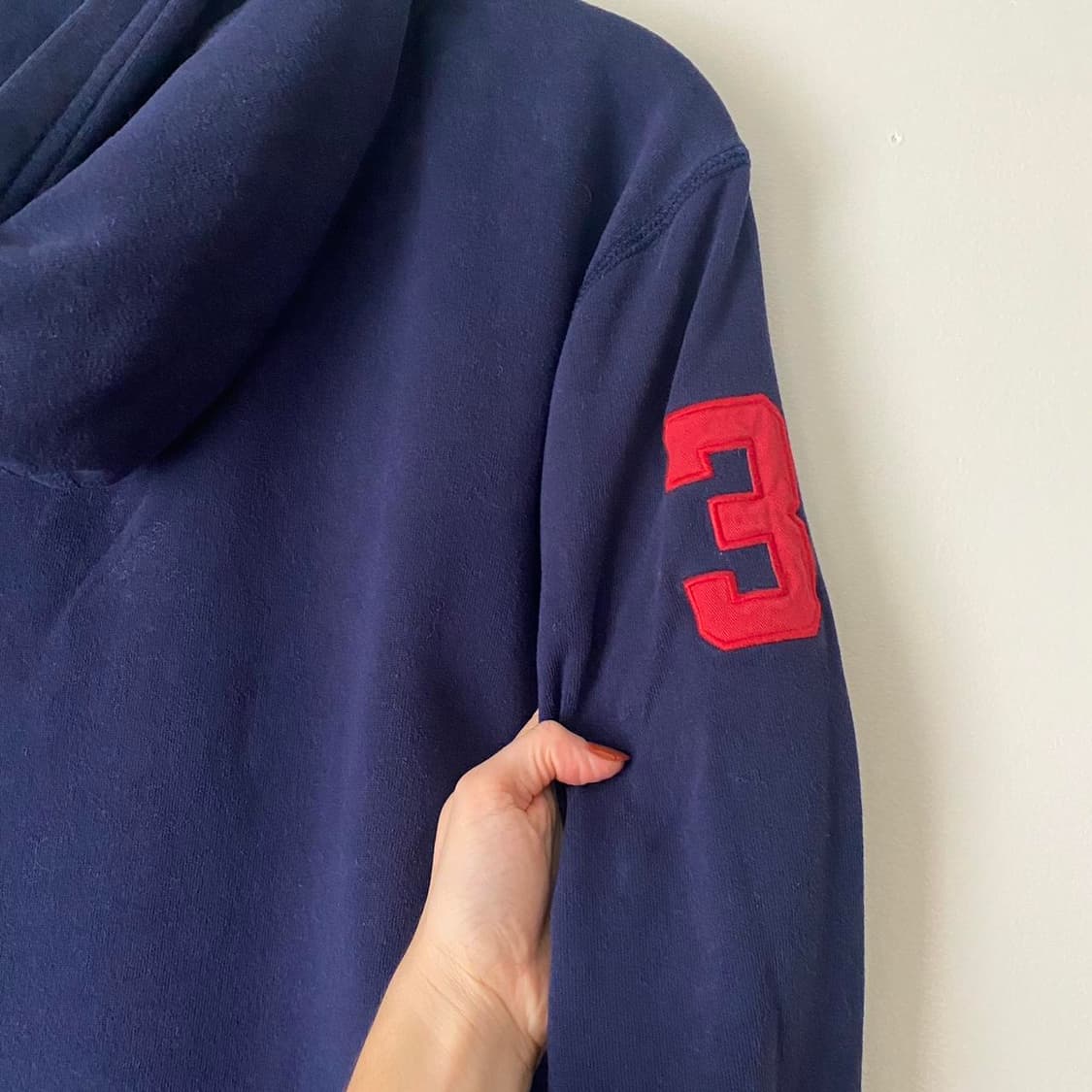 폴로 랄프로렌 빅 포니 체크 안감 후드 집업 상품이미지4