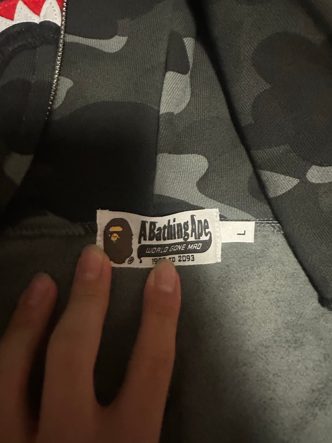 베이프 샤크후드 블랙 (급처) 상품이미지8