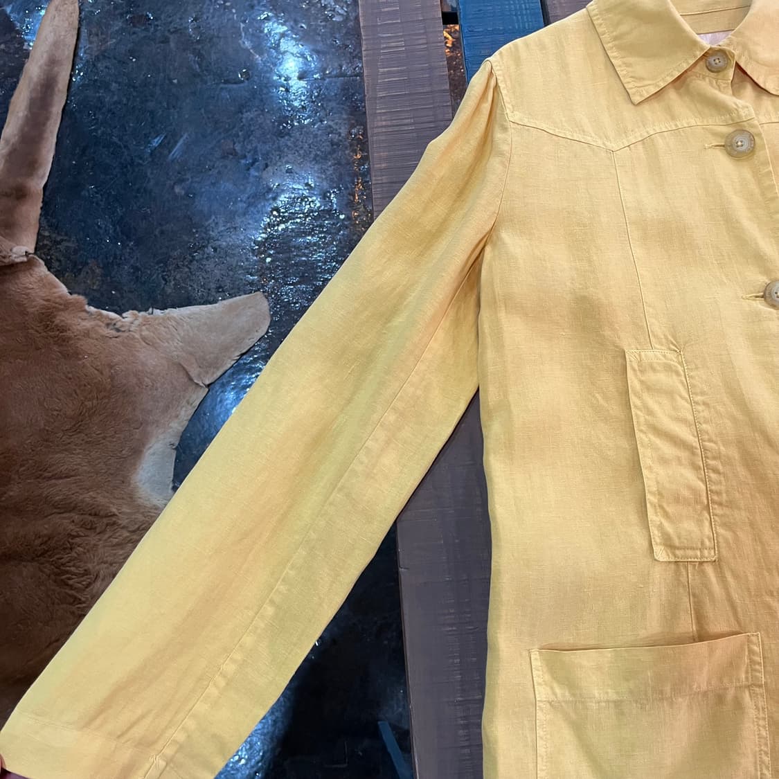 90s 에트로 린넨 코트 상품이미지3