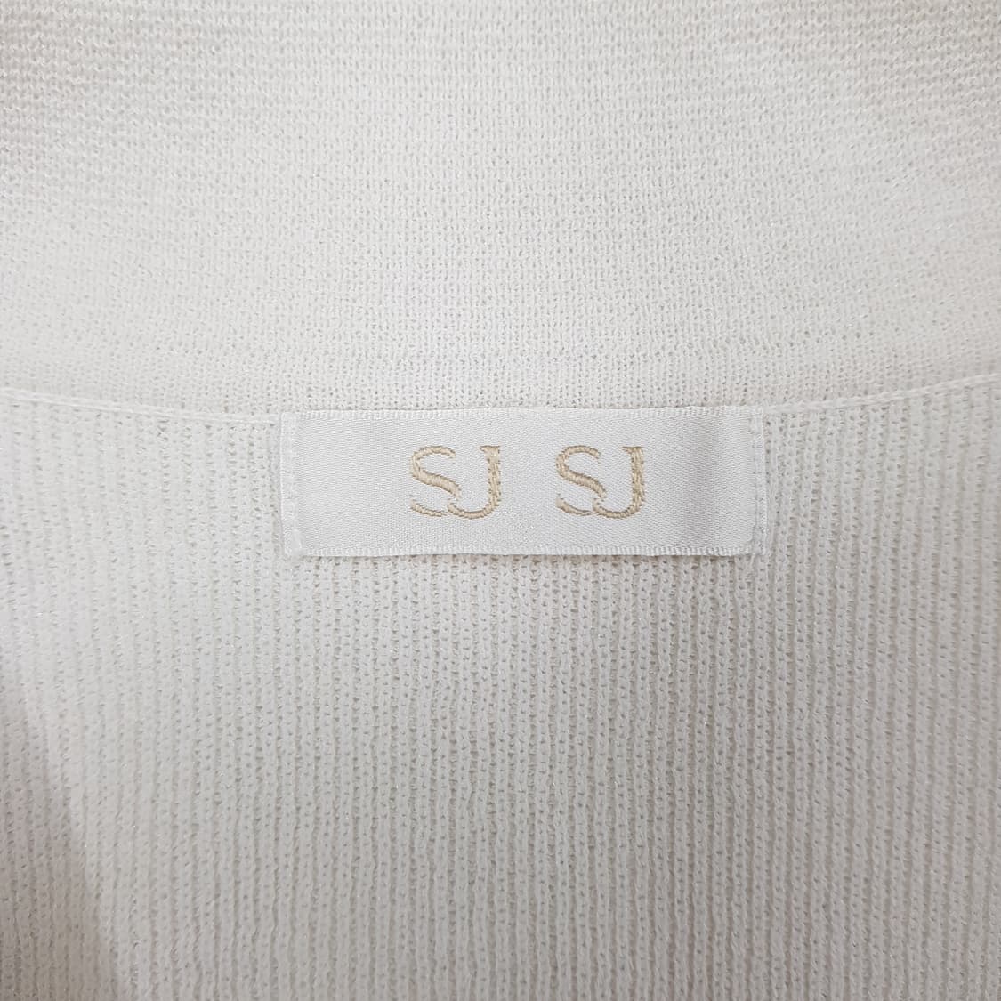 한섬 SJSJ 2025 카라 버튼 니트 반팔 F90 사이즈 상품이미지5