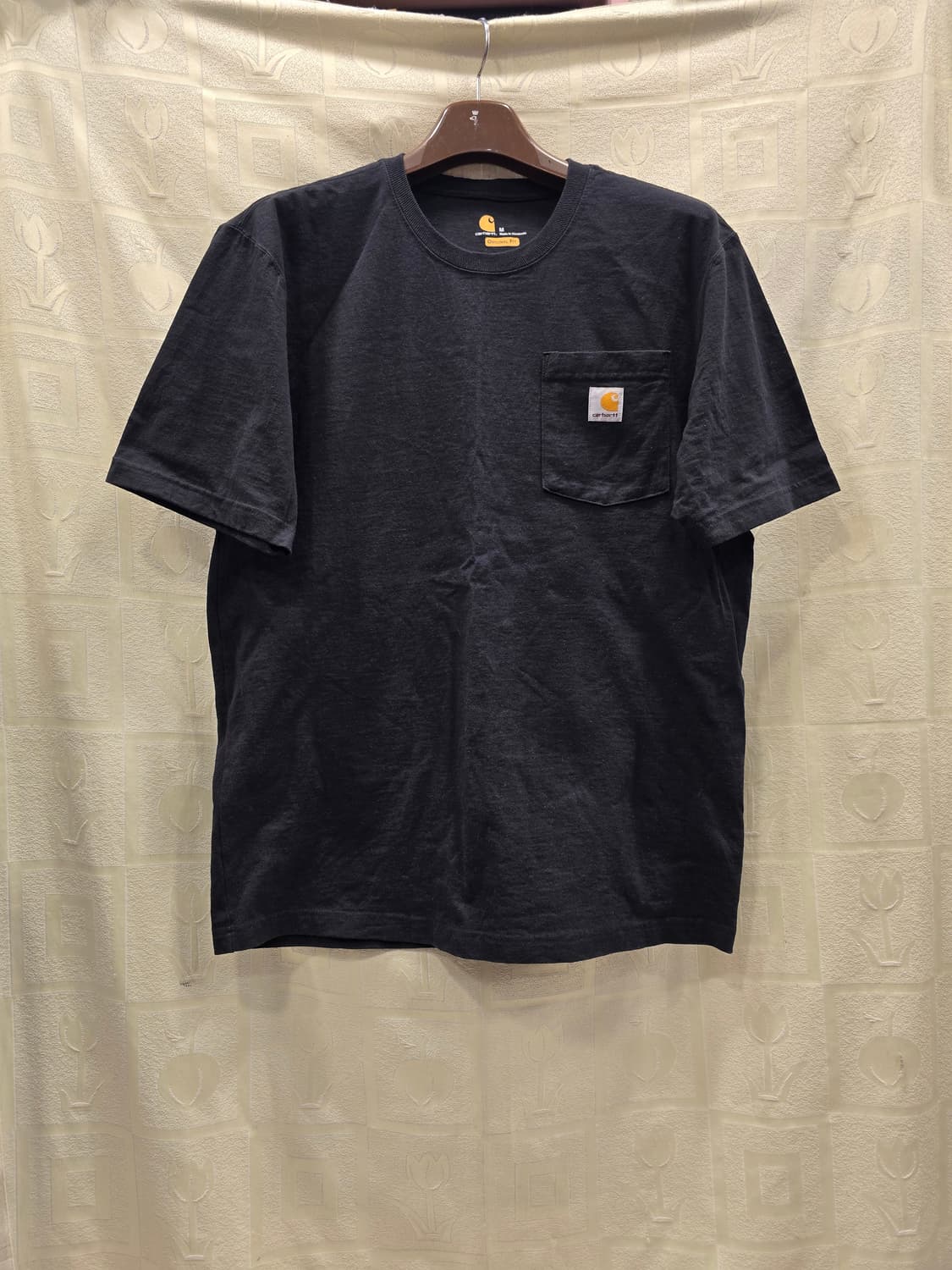 칼하트 K87 블랙 포켓 반팔티 M(95) 상품이미지1