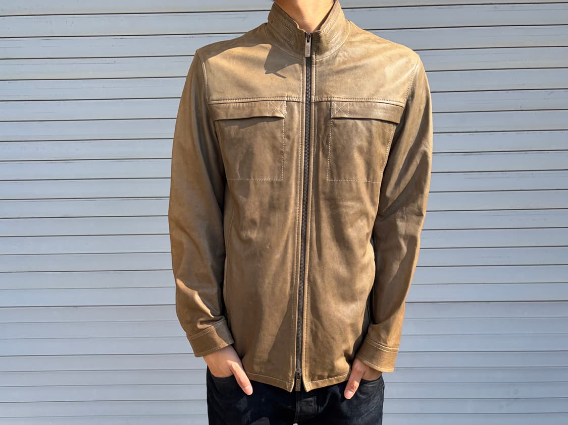 Armani collezioni leather jacket 상품이미지1