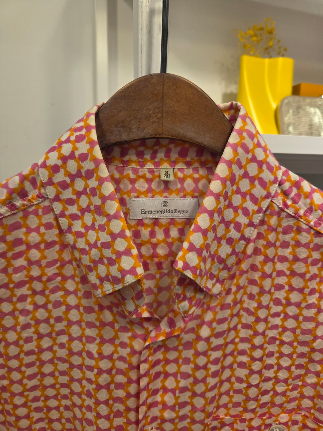 에르메질도 제냐 패턴 셔츠 블라우스 상품이미지2