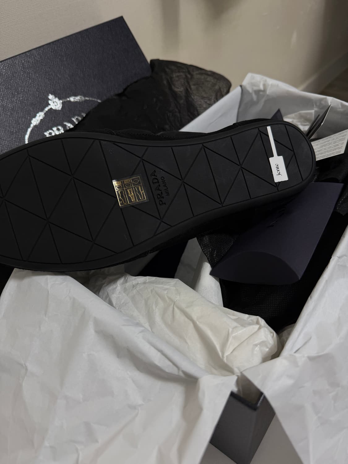 [uk 8] 프라다 컬랩스 리나일론 블랙 상품이미지5