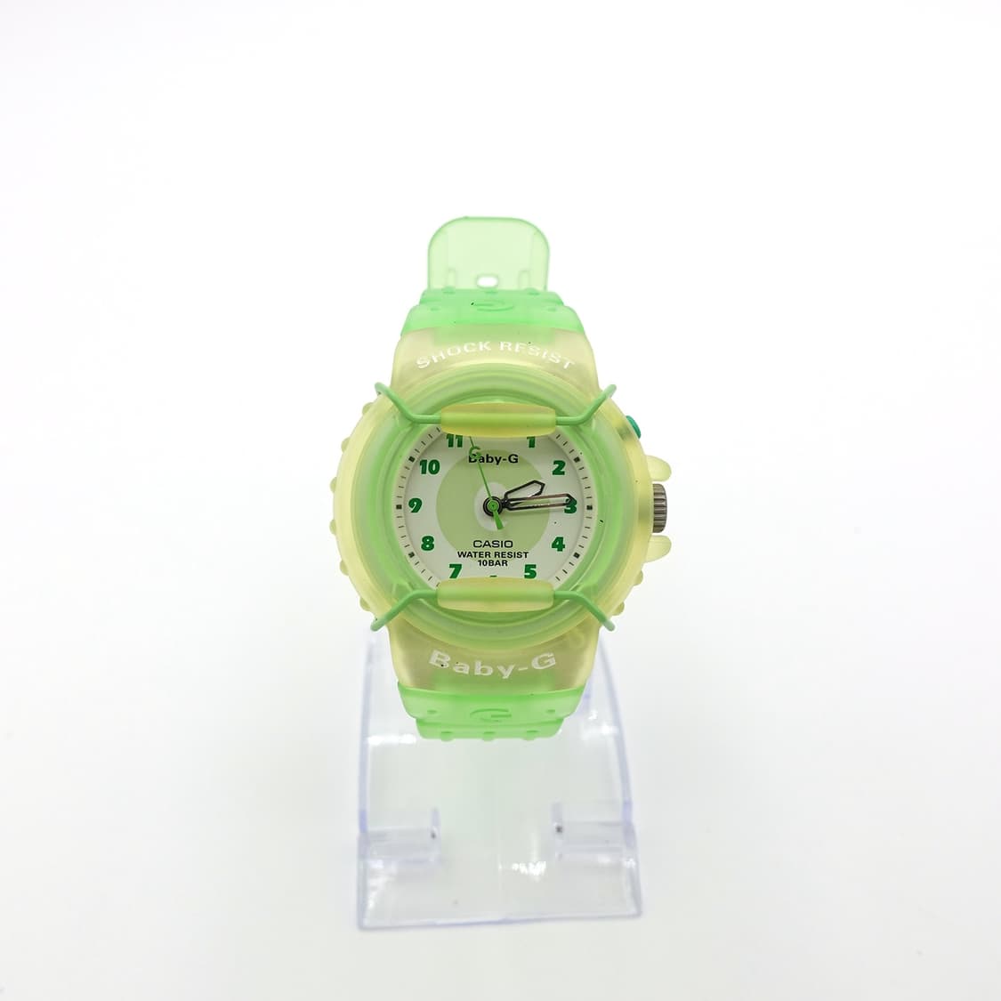 Gshock baby-g 지샥 베이비지 클리어 옐로 그린 한정 젤리 시계 상품이미지2