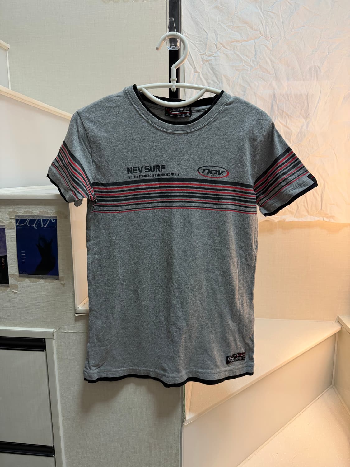 빈티지 너드 레이어드 스트라이프 반팔 상품이미지1