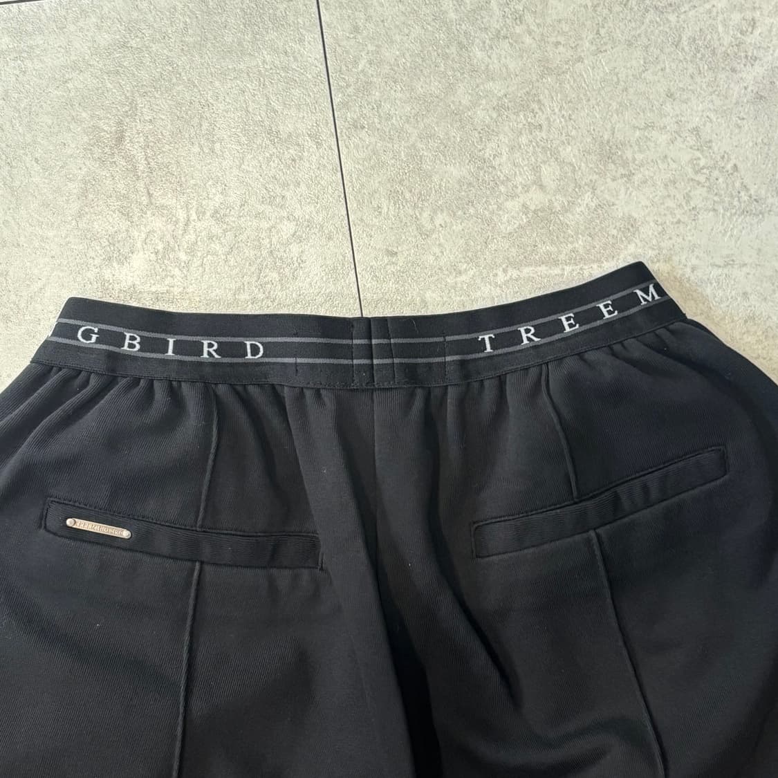 트리밍버드) Banding Sweat Set-Up Pants BK F 상품이미지8