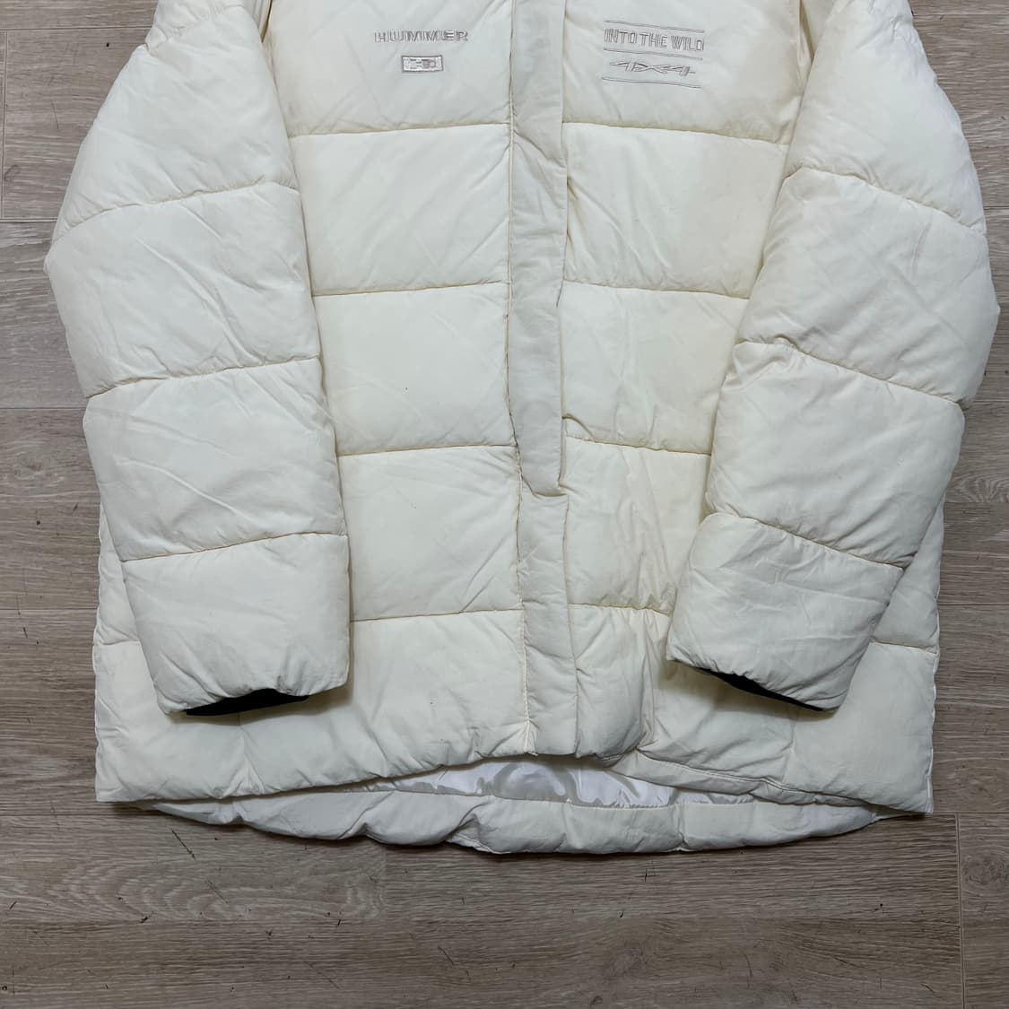 험머 퀼팅 후드 패딩 점퍼 [베이디] XL/105 상품이미지3