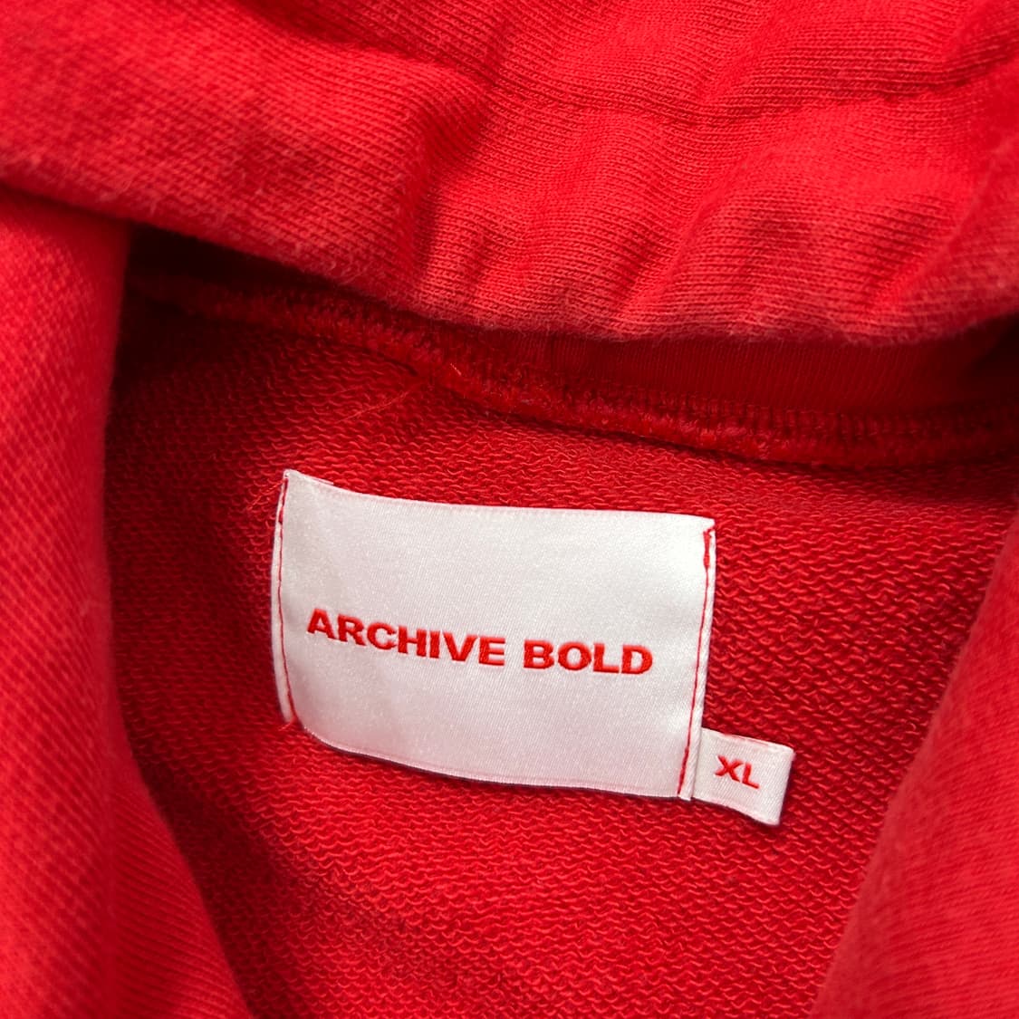 939아카이브볼드 레드 후드(XL) 상품이미지2