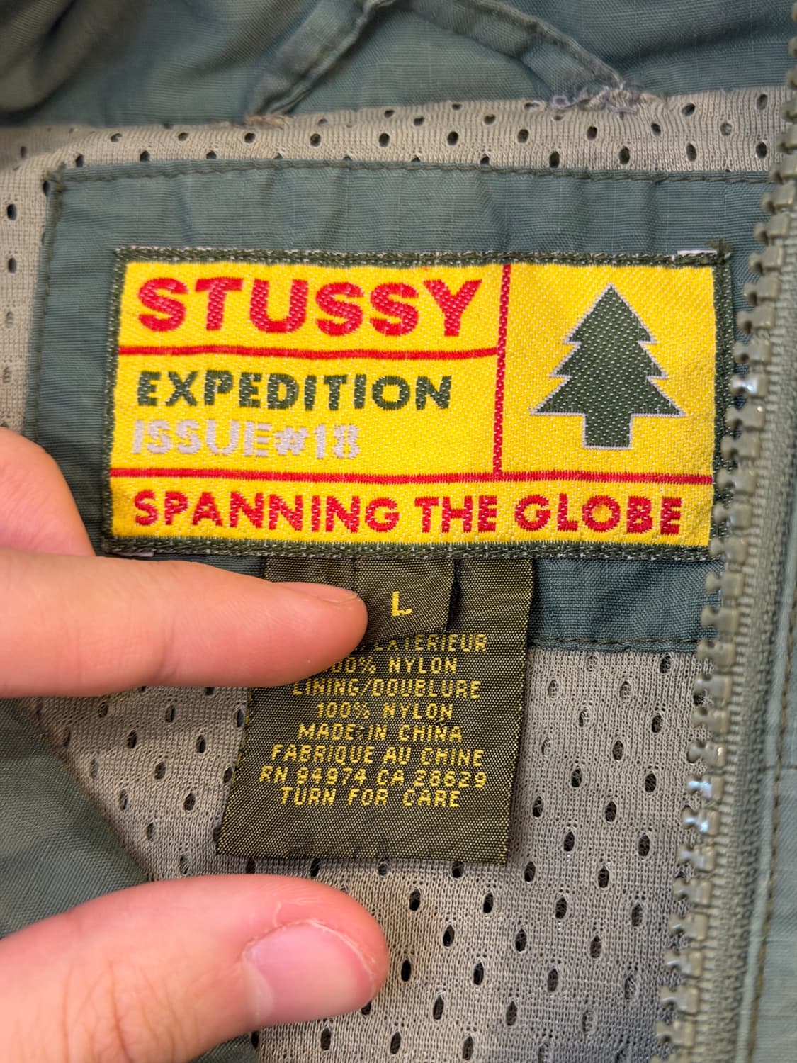 90s 스투시 아카이브 M65 나일론 유틸리티 핕드자켓 올리브 상품이미지10