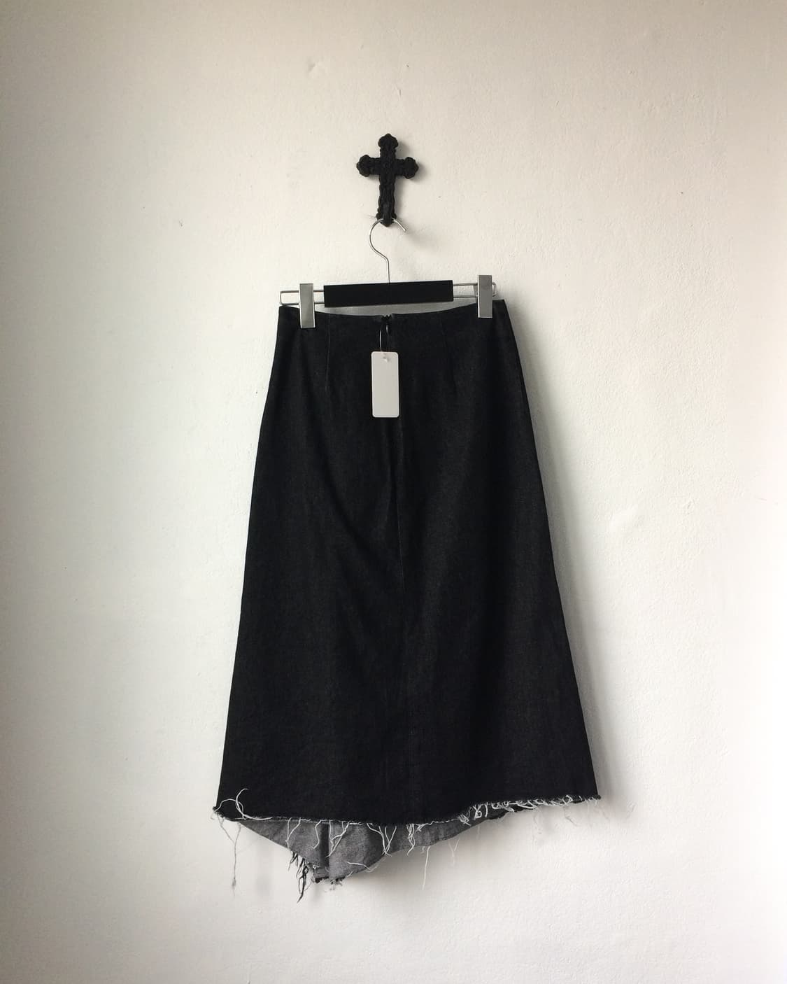 Drape point denim skirt 상품이미지3