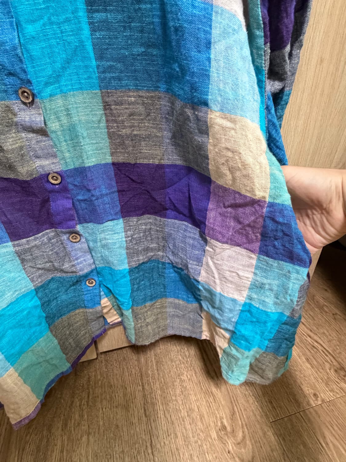 모리걸 체크 블라우스 셔츠 하구미 스즈코 상품이미지7