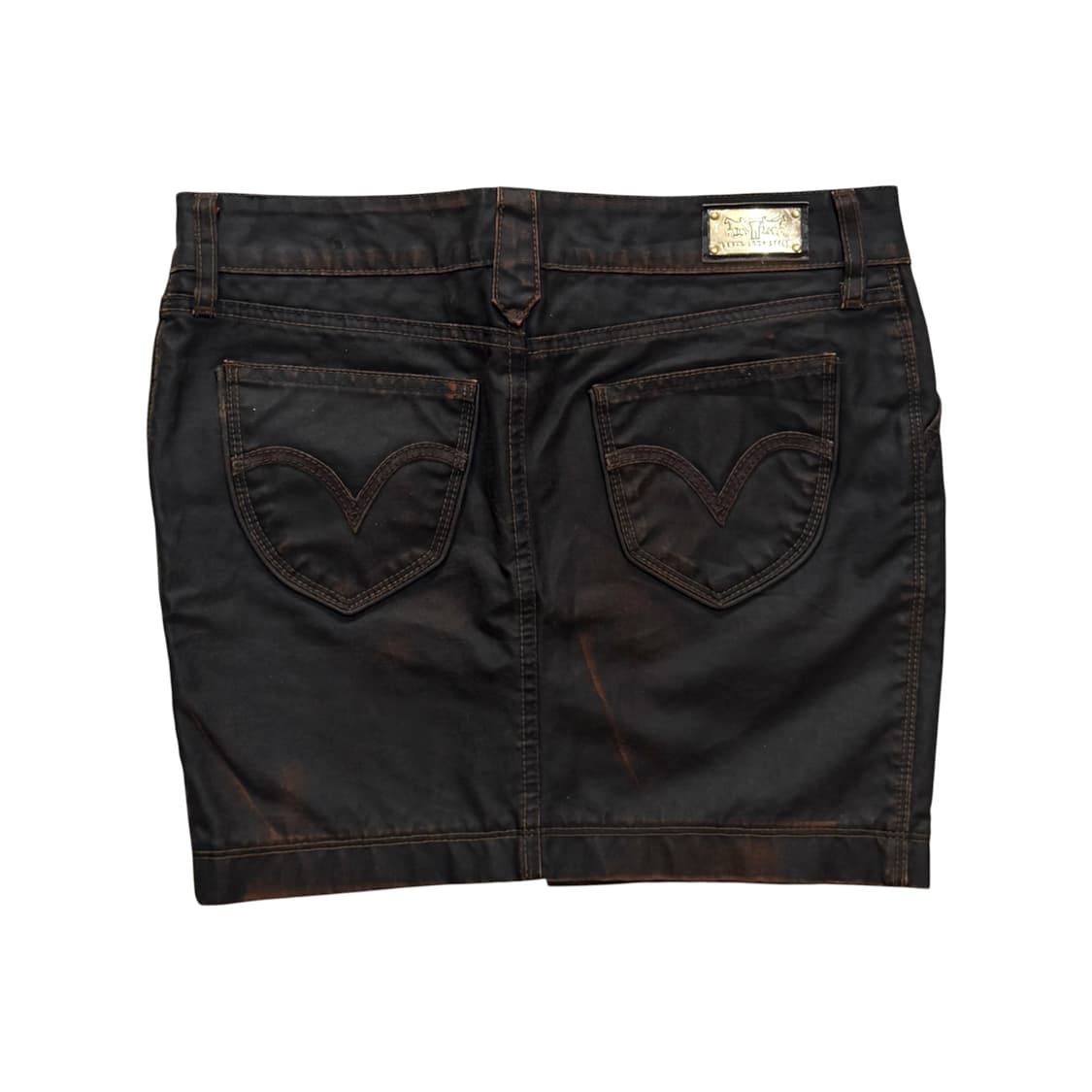 00s Levi's 락시크무드 코팅 버튼 스커트 상품이미지6