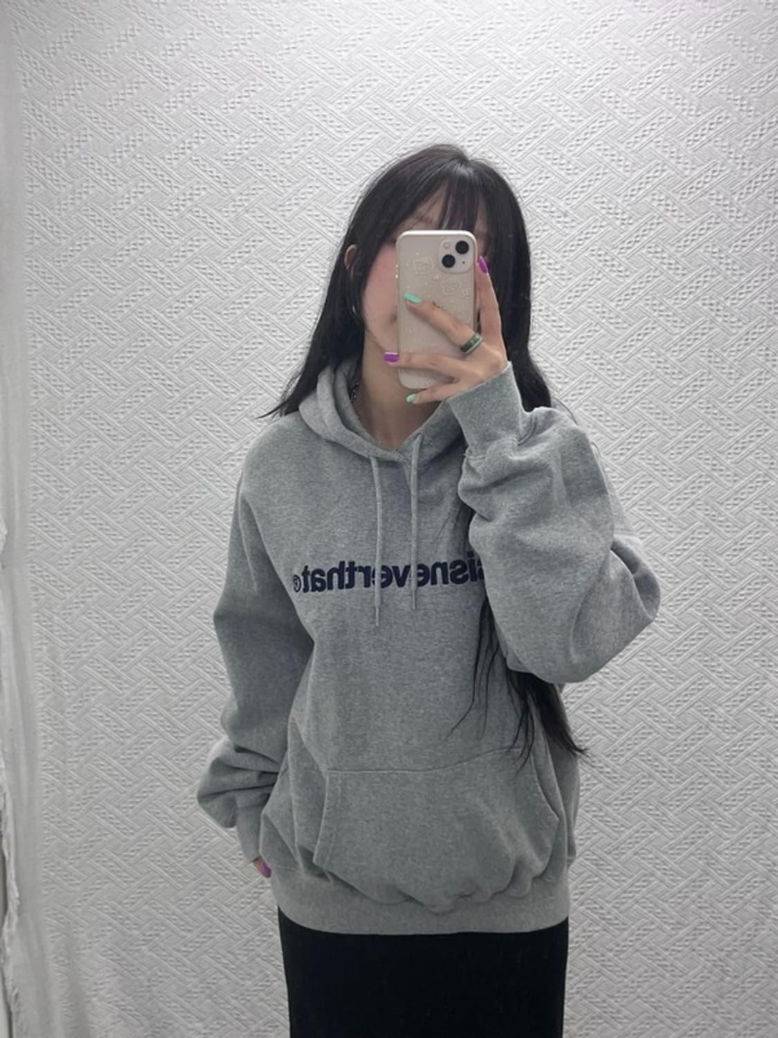 디스이즈네버댓 빈티지 레터링 약기모 후드티 L C07101 상품이미지2