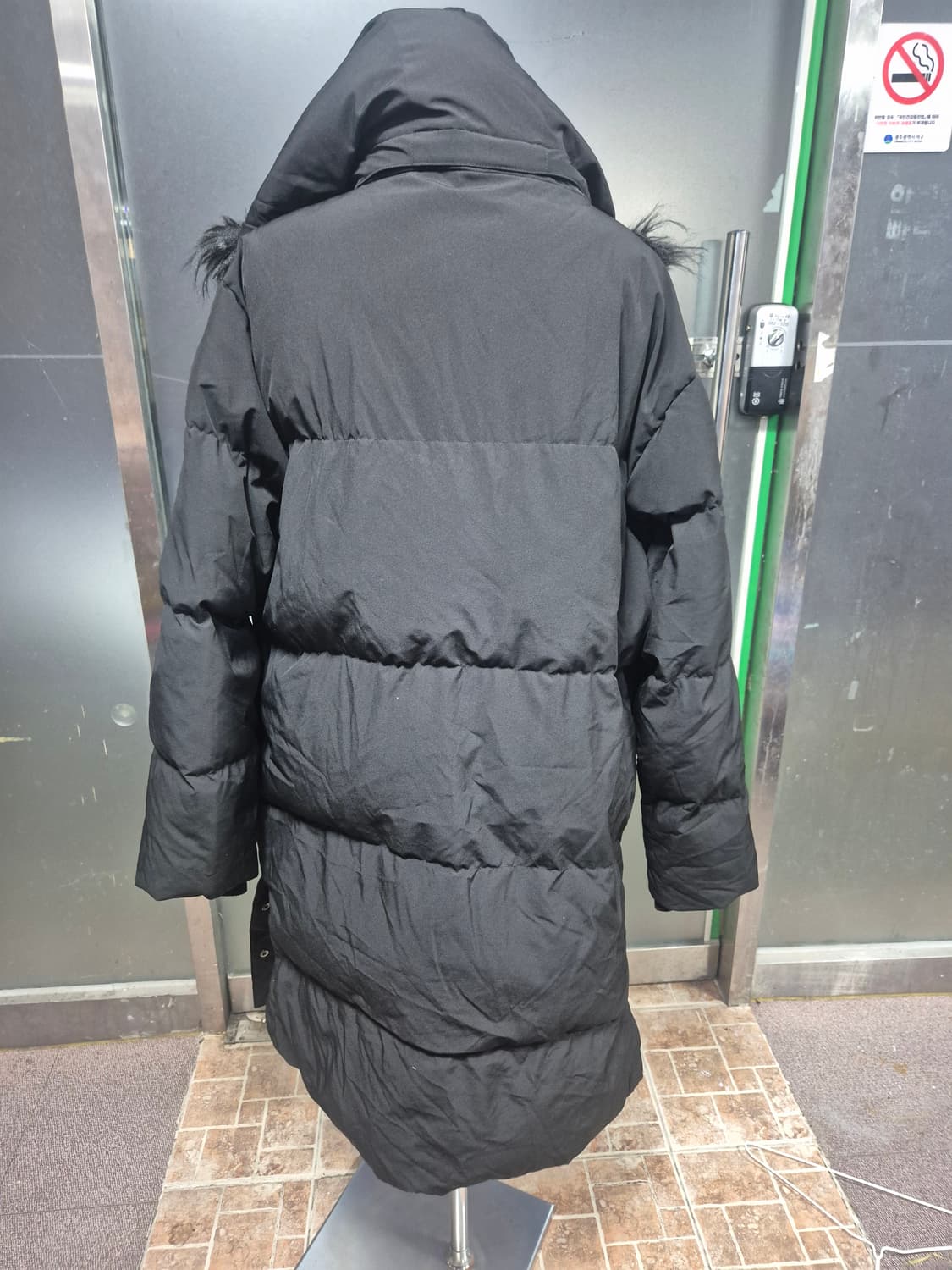 유니폼브릿지 앤 코 블랙 롱 패딩 L 상품이미지2