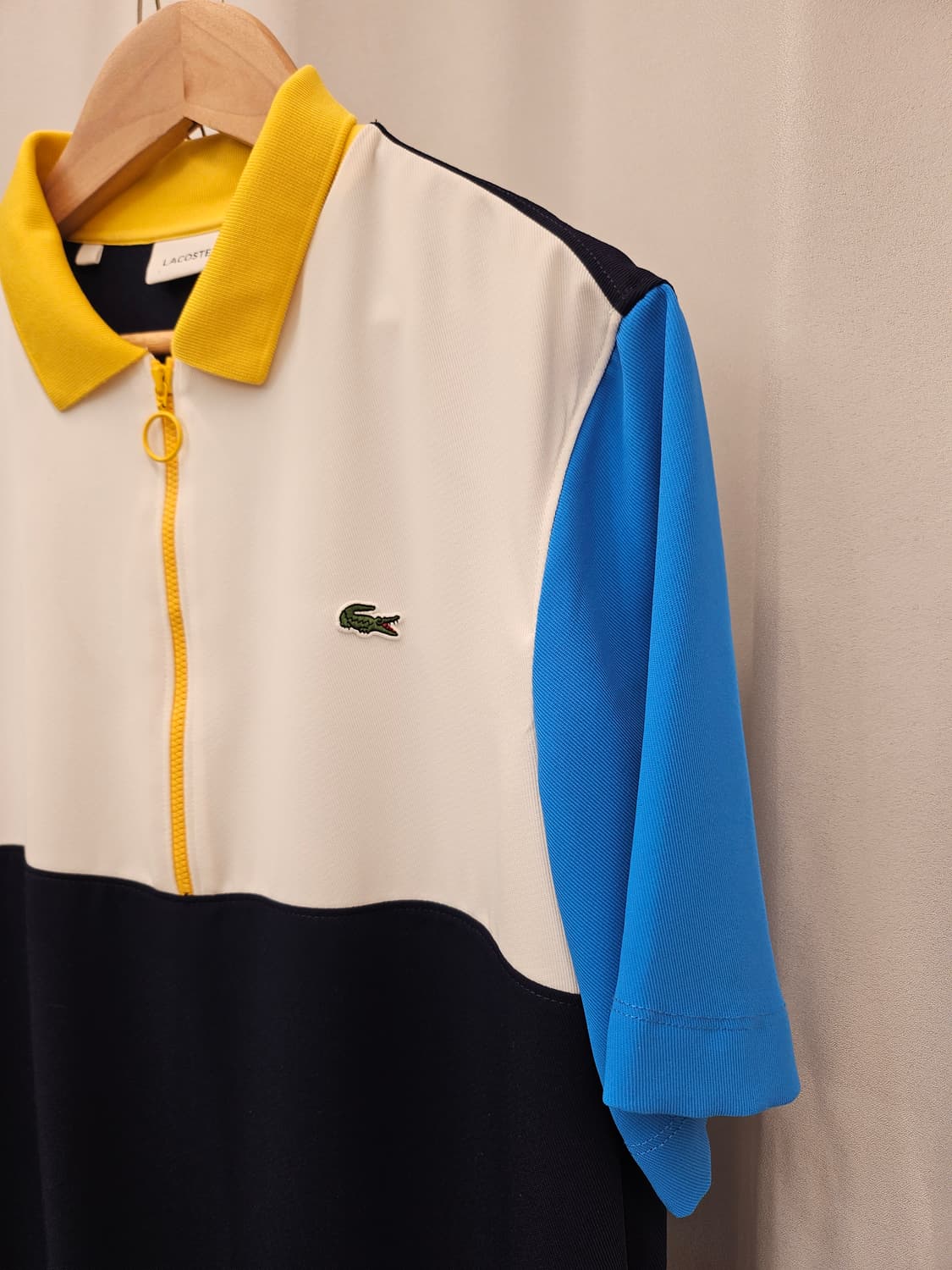 LACOSTE 라코스테 컬러블록 플리츠 원피스 34 상품이미지5