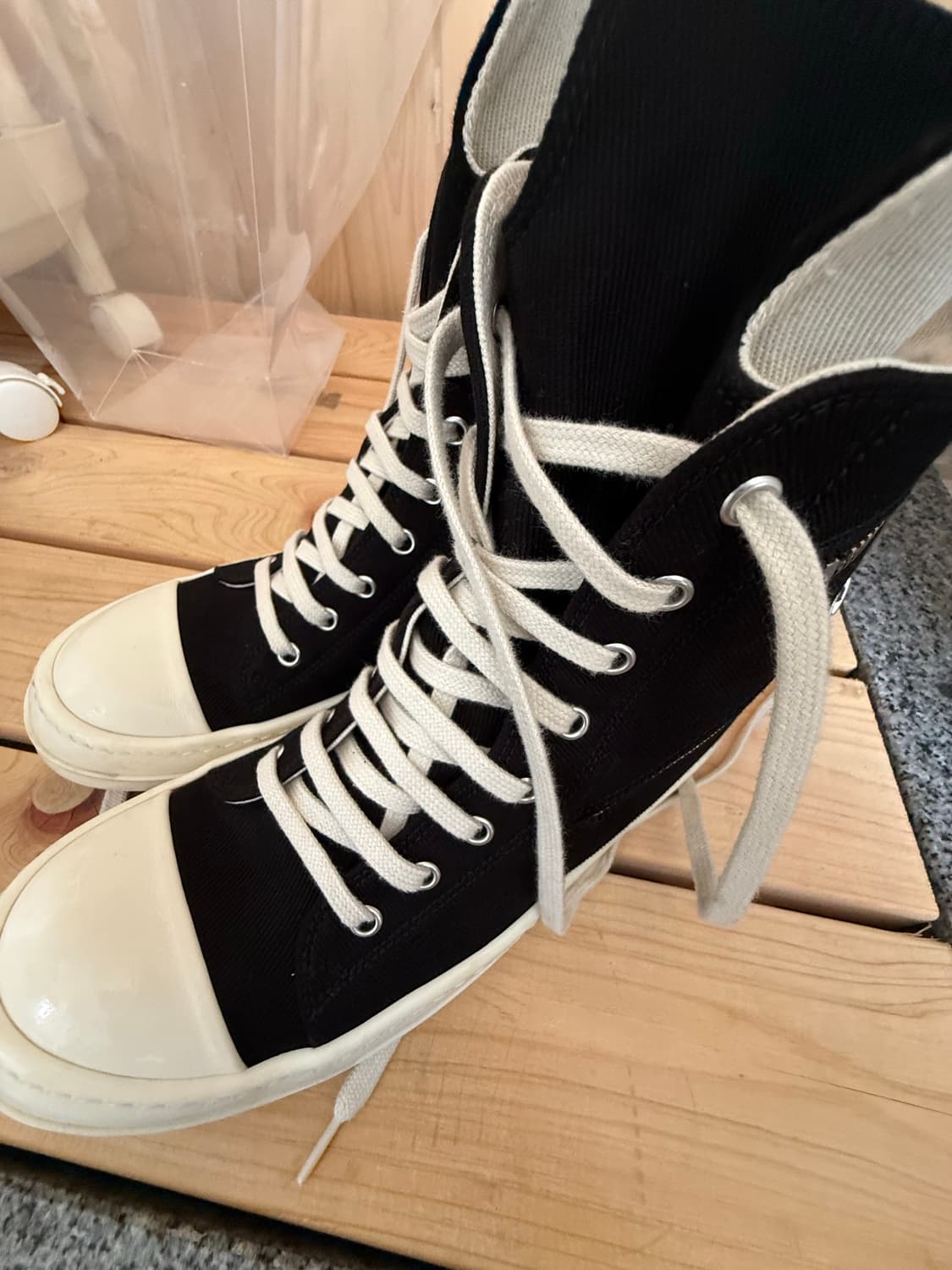 릭오웬스 카고 스니커즈 ( EU 38)  상품이미지4