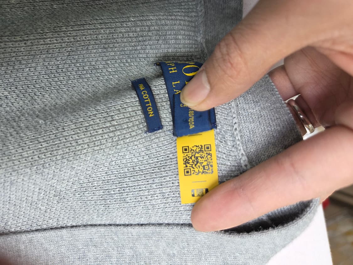 폴로 qr 니트 가디건 L 상품이미지4