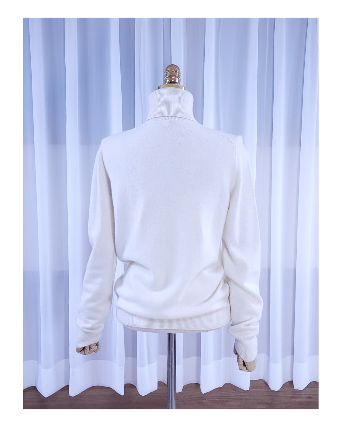 캐시미어100% 아이보리 니트 상품이미지7