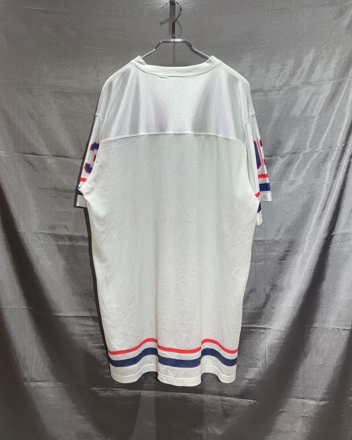 XL MLB 뉴욕양키스 빅로고 화이트 메쉬 져지 반팔티 상품이미지3