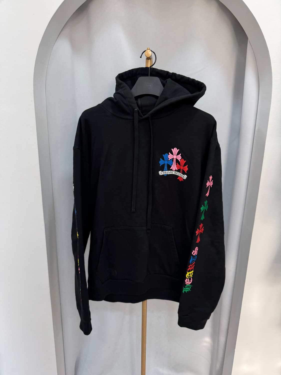 백화점판 크롬하츠 멀티컬러 세메터리 후드티 L  상품이미지2