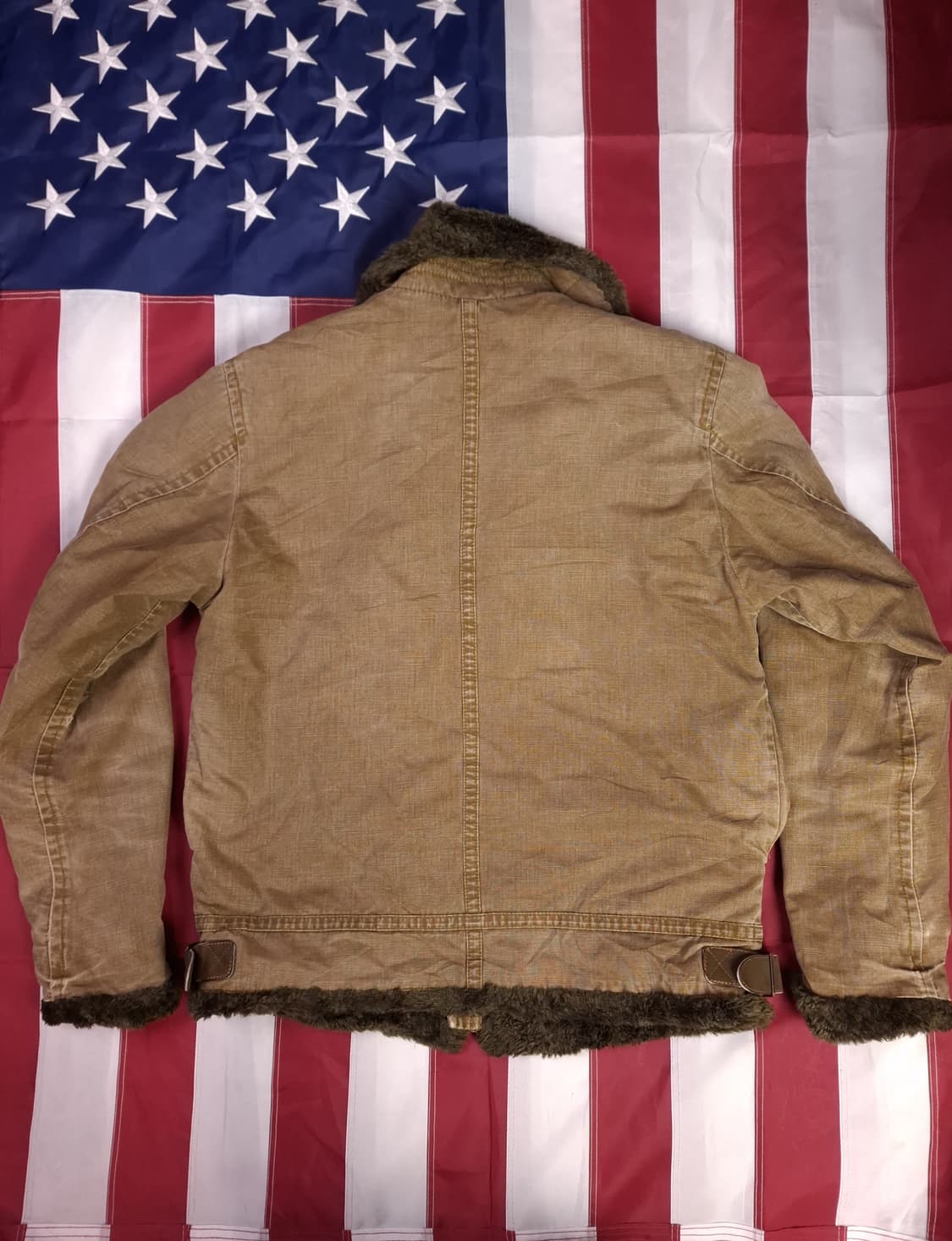 오리지날 90's 일본판 JOHNBULL 코튼 B-3 항공자켓 상품이미지10