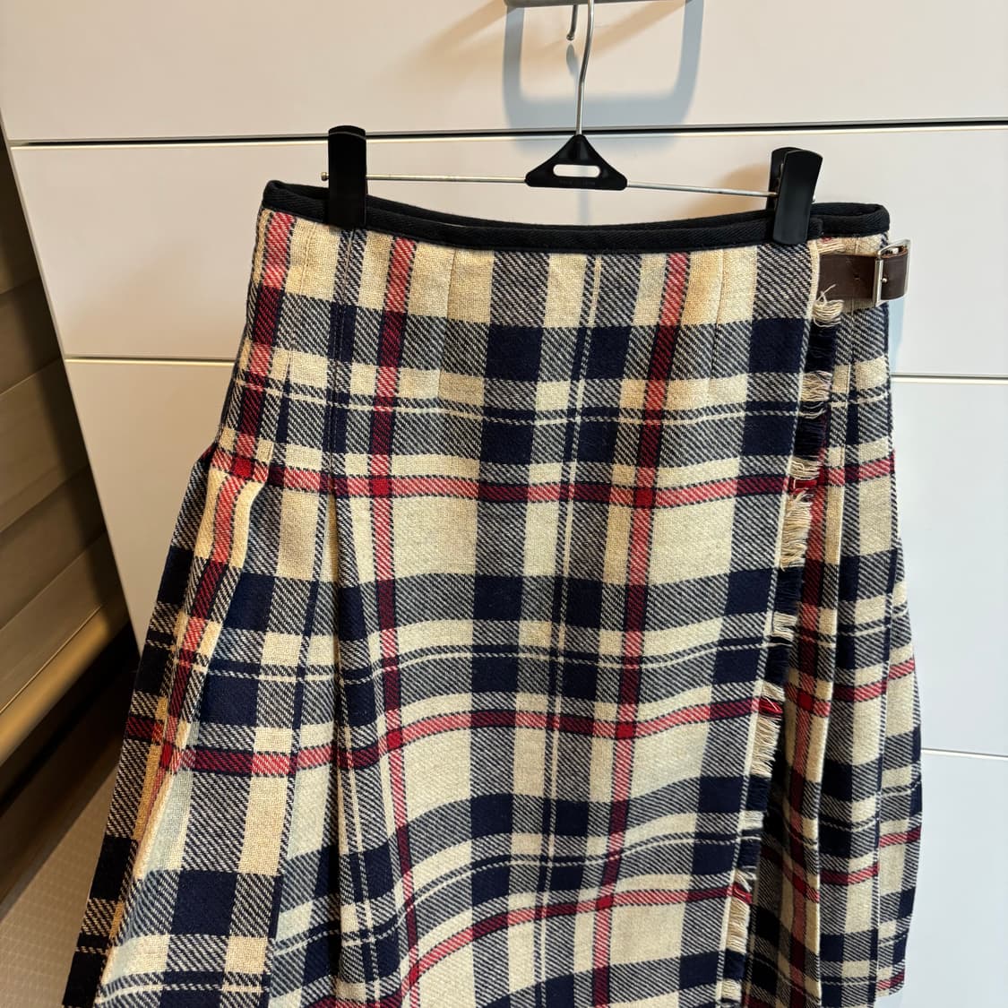 마가렛호웰 MHL 울100% 타탄체크 랩 스커트 상품이미지2
