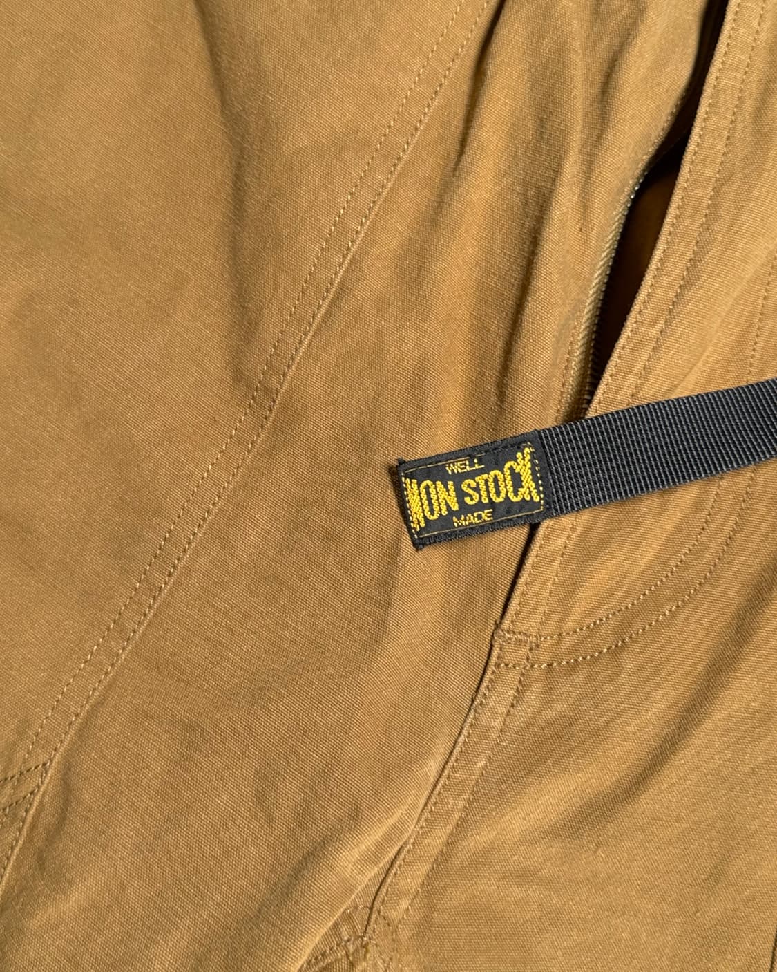 논스탁 10oz 코튼 캔버스 클라이밍 팬츠 - 카키 M 상품이미지3