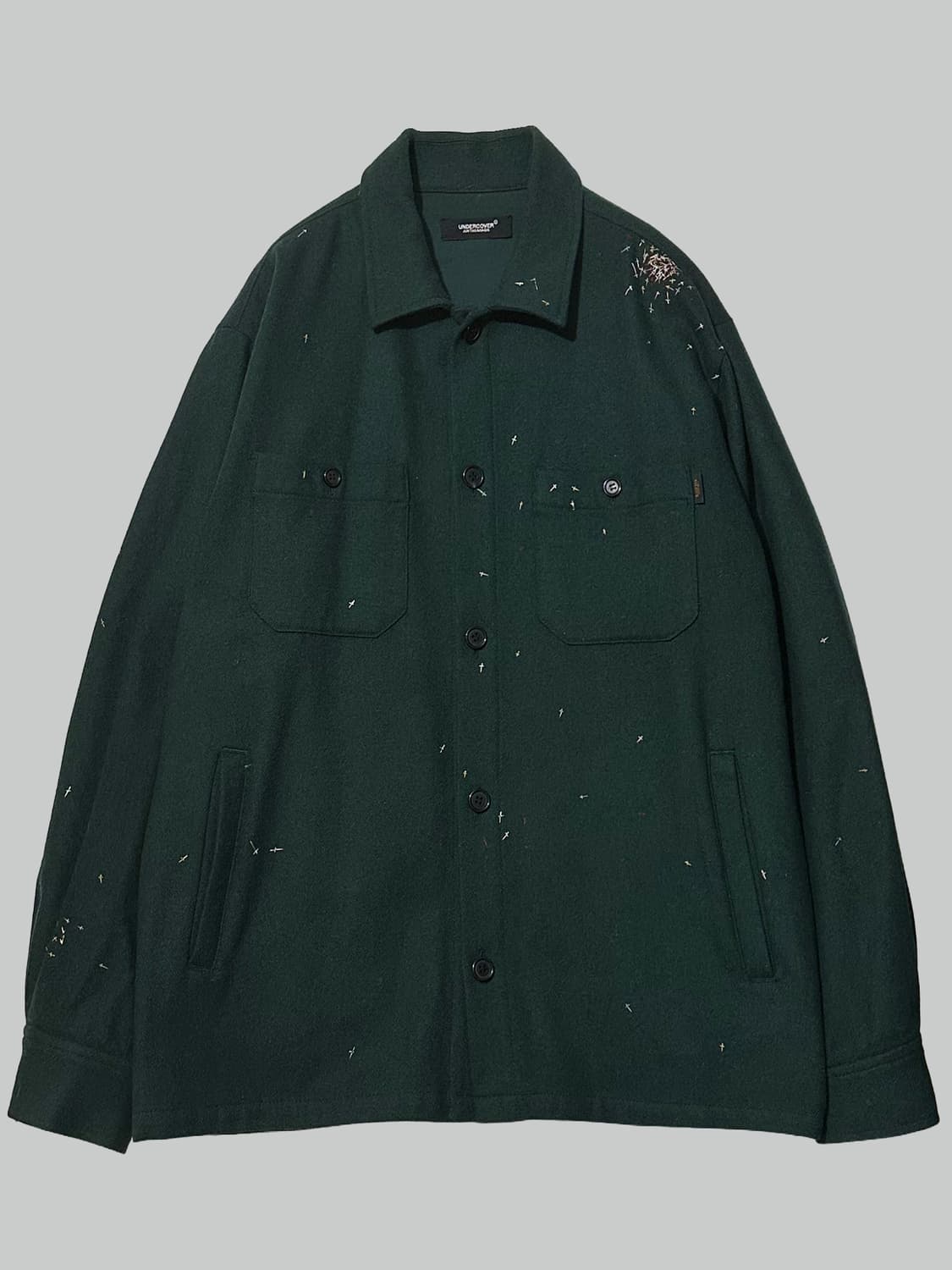 언더커버 24aw 크로스 스티치 울 자켓 상품이미지1