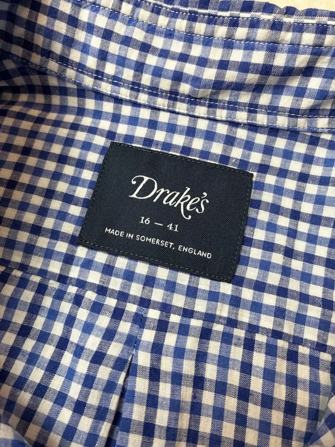 드레익스 잉글랜드 깅엄 체크 셔츠 PN5808    상품이미지6